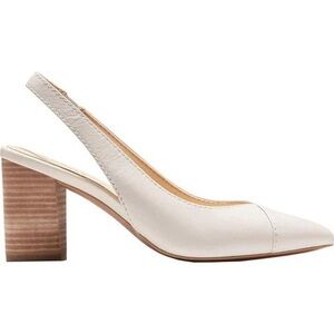 Elegant White Slingback Heels